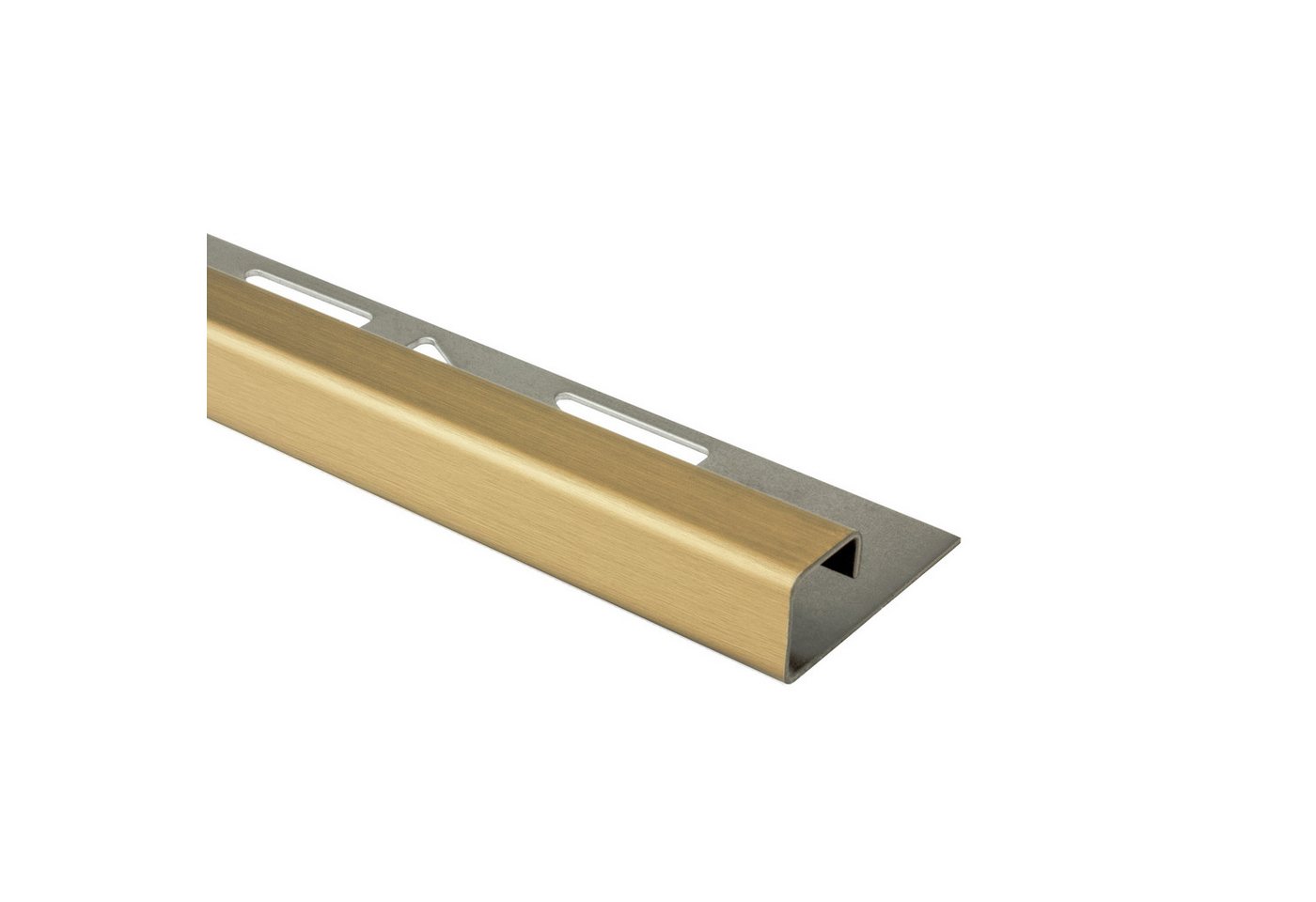 tktrading24 Abschlussprofil Quadrat Fliesenprofil Edelstahl V2A L250cm H10 gold gebürstet Bild 3
