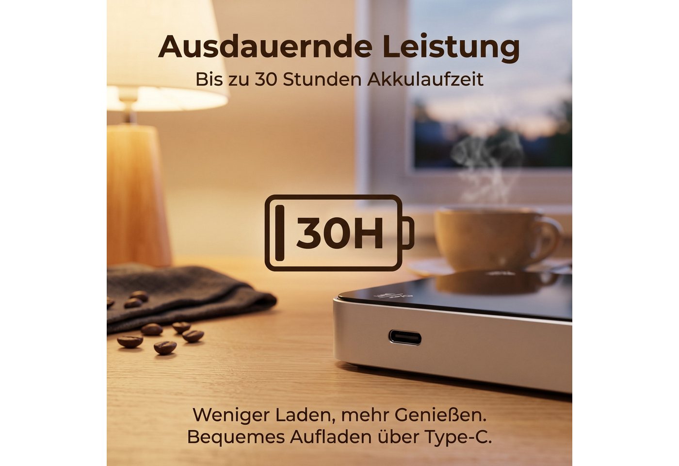 AIMAX Feinwaage Kaffeewaage 0,1 g genau mit Timer und USB-Akku, (haushaltswaage digital für die küche, küchenwaage digital gramm genau), küchenwaage 0 1g genau,digitale waage küche