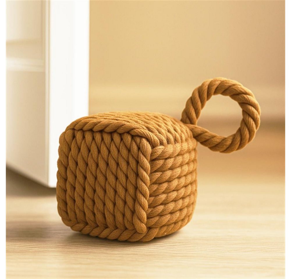 BOLTZE GRUPPE GmbH Türstopper Square Würfel Beige 2er Set, dekorativer Türstopper Fensterstopper als Würfel in Beige 2 Stück Bild 5
