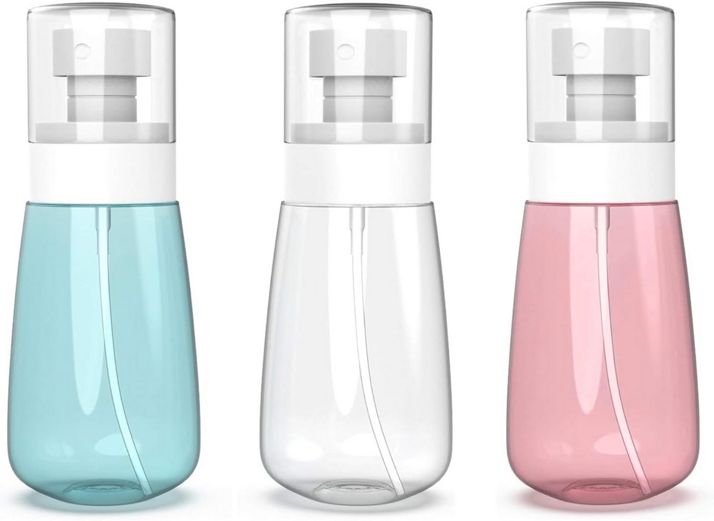 FELIXLEO Sprühflasche 3x 60ml Klein Spruehflasche Reiseflaschen Leer Spray Bottle Set, (1-tlg) Bild 3