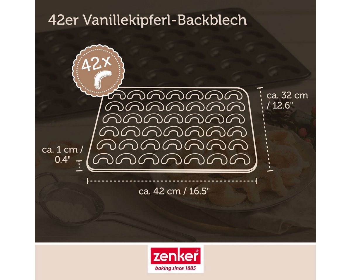 Zenker Back-Set Zenker Kipferl/Mehlsieb/Teigkarte BUNDLE Bild 4