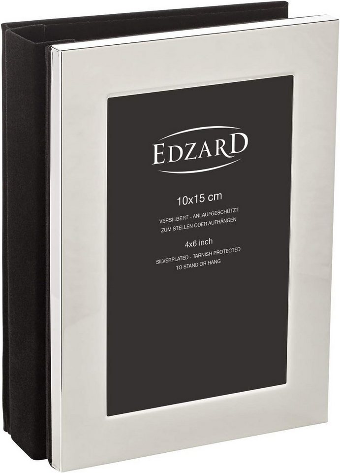 EDZARD Bilderrahmen Lugano, Fotoalbum 10x15 cm, für 80 Fotos, edel versilbert Bild 4