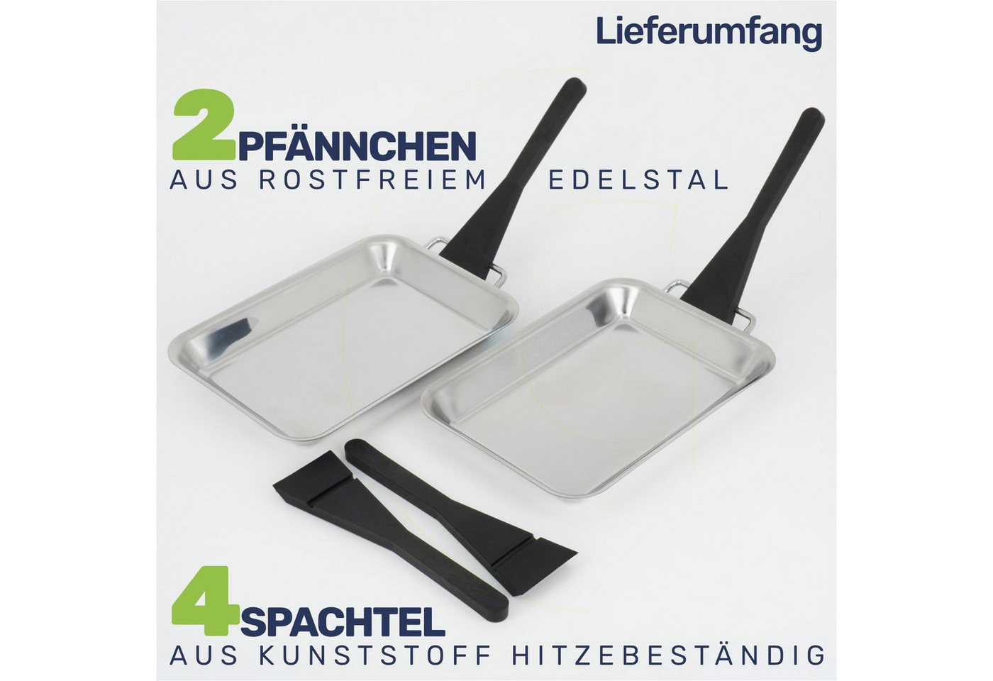 Gravidus Grillpfanne 2er Set Edelstahl Grillpfannen ideal für Gemüse Fleisch Fisch Grillgut