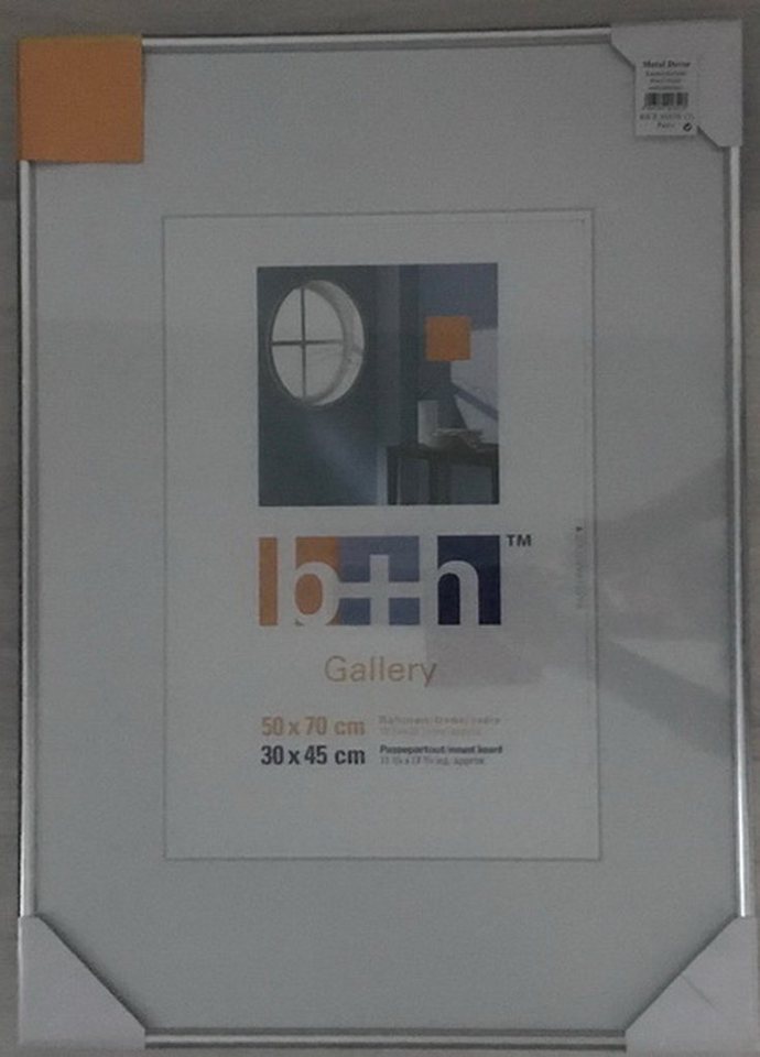Oslo MasterLine Einzelrahmen Bilderrahmen RH Kunststoff 50 x 70 cm Puzzlerahmen, (1 St), Portraitrahmen mit Glasscheibe Hoch- Querformat Rahmenfarbe silber Bild 5