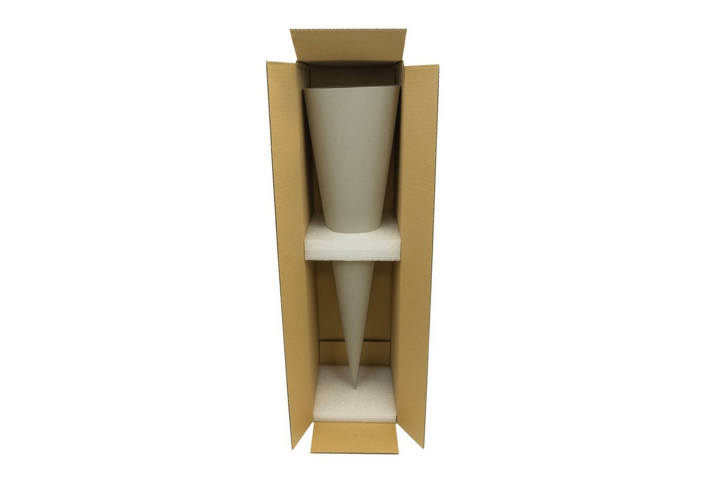 Goldbuch Schultüte Bastelschultüte 70cm grau Rohling