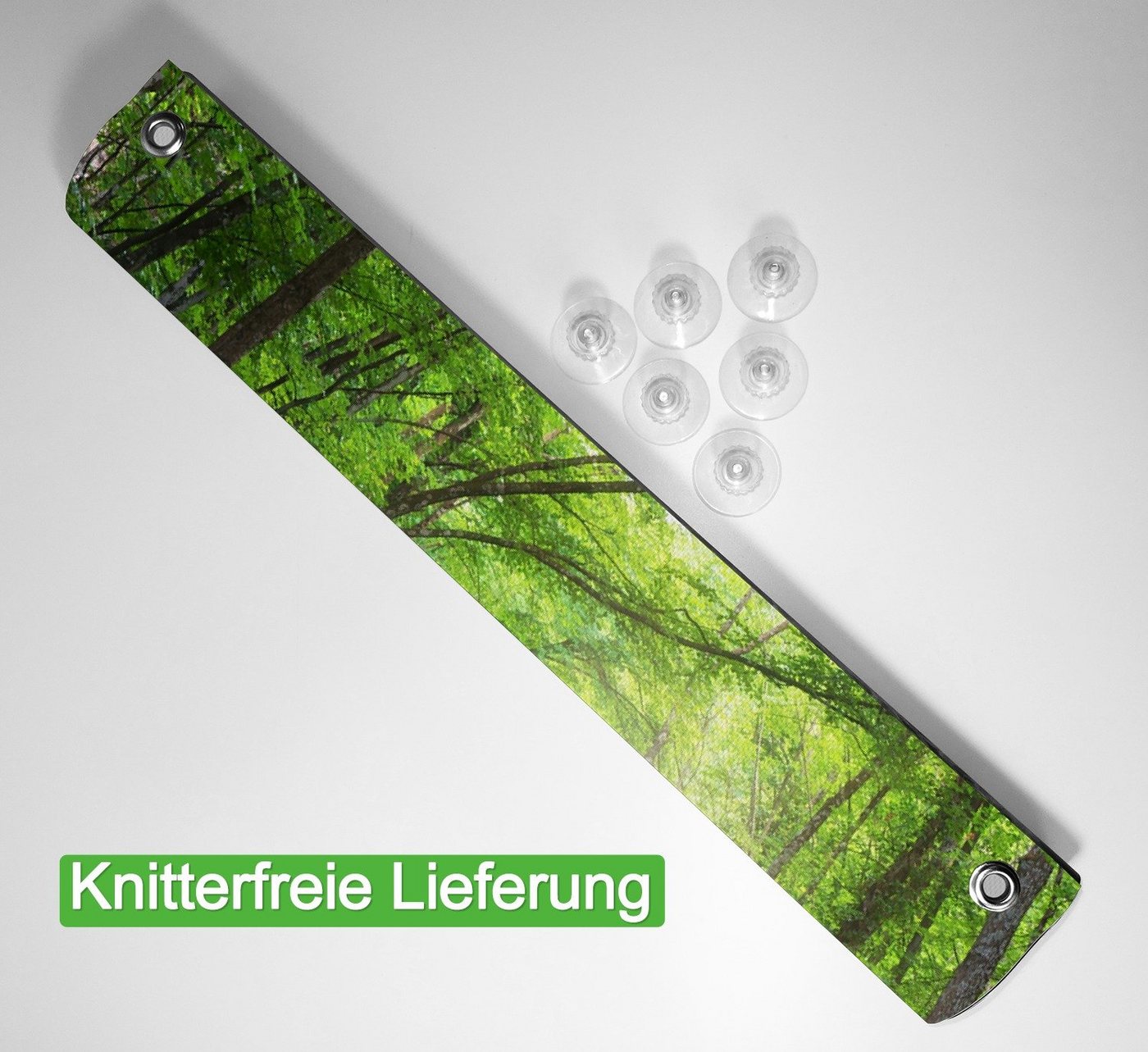 Wallario Sonnenschutz Fluss im Wald, blickdicht, mit Saugnäpfen, wiederablösbar und wiederverwendbar Bild 5