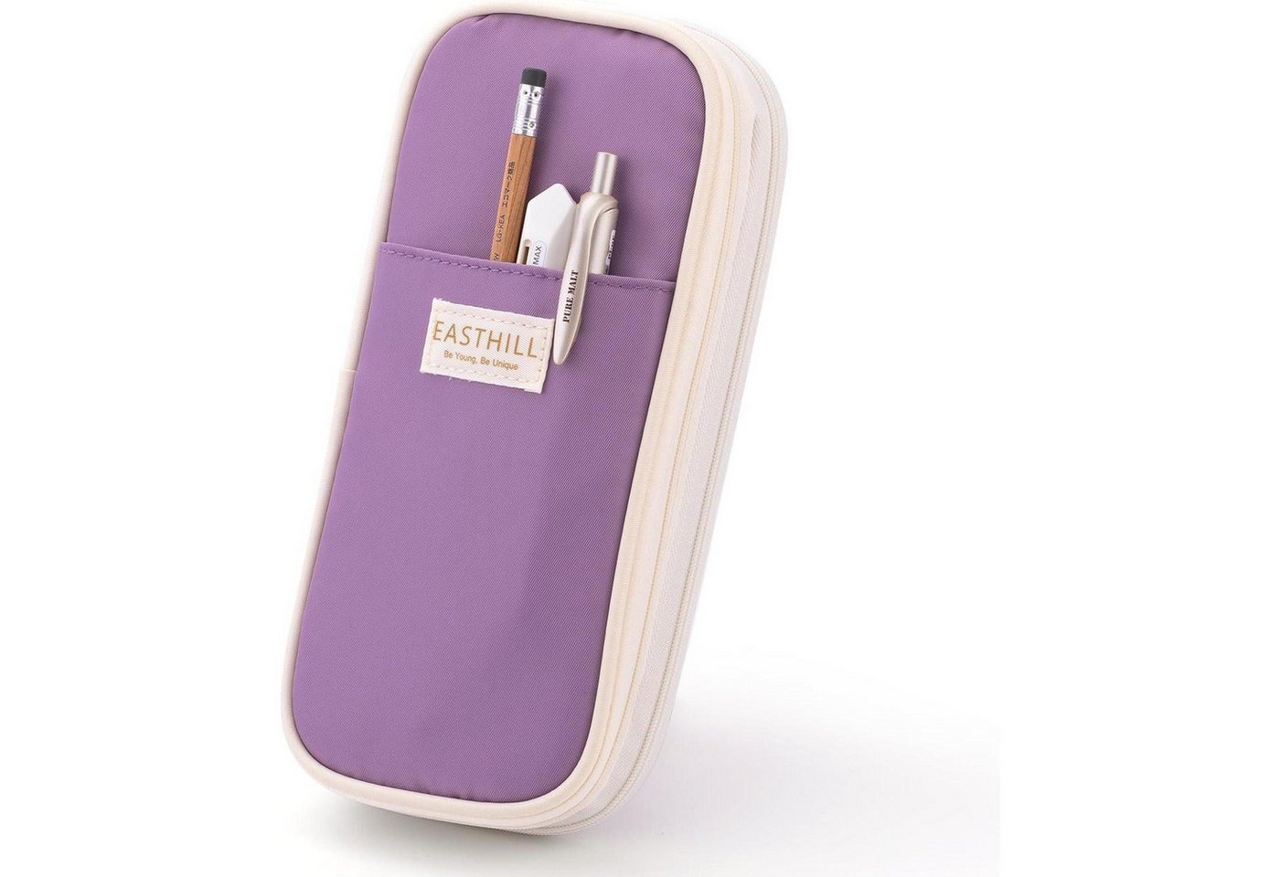 LuxusKollektion Federmäppchen Federmäppchen Großes Fassungsvermögen Violett für Teenager Bild 3