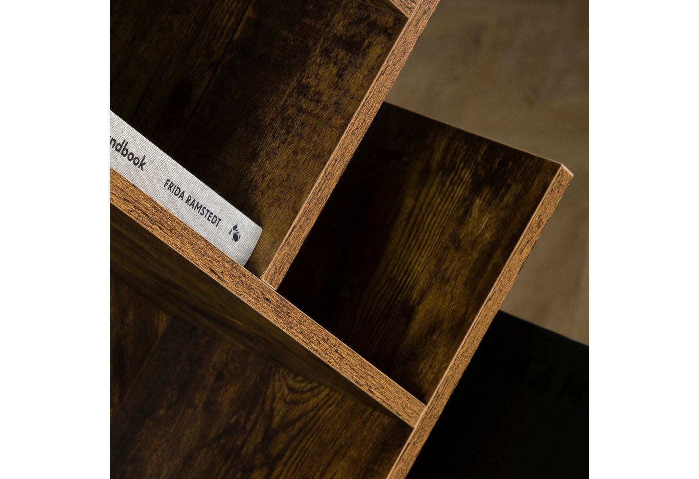 IDIMEX Bücherregal JULES, Design Regal freistehend mit 7 Ablagen Braun Bild 2