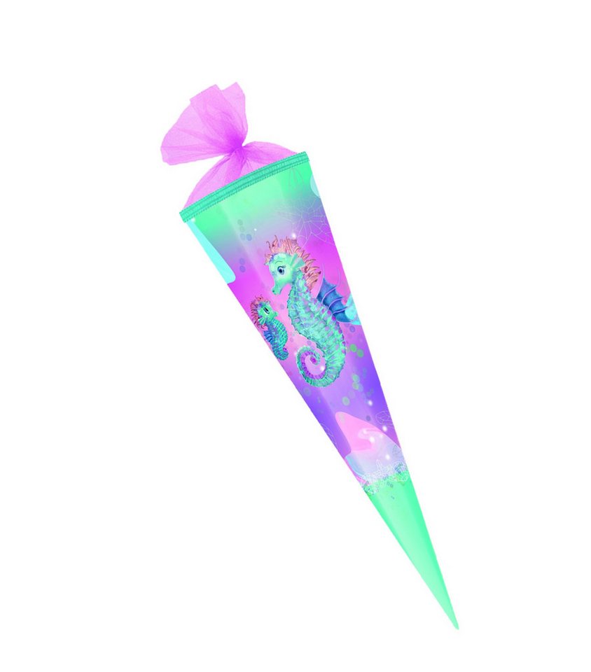 Herlitz Schultüte Herlitz Schultüte / Zuckertüte / 85cm / eckig / "Seepferdchen