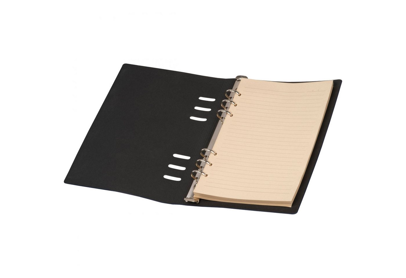 Macma Notizbuch Ringbuch / DIN A5 / Notizbuch mit 200 linierten Seiten / Farbe: schwar Bild 5