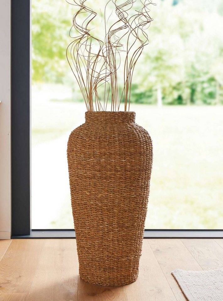 Dekoleidenschaft Bodenvase "Seegras" Dekovase 70 cm hoch, Blumenvase, Vase für Trockenblumen Bild 3
