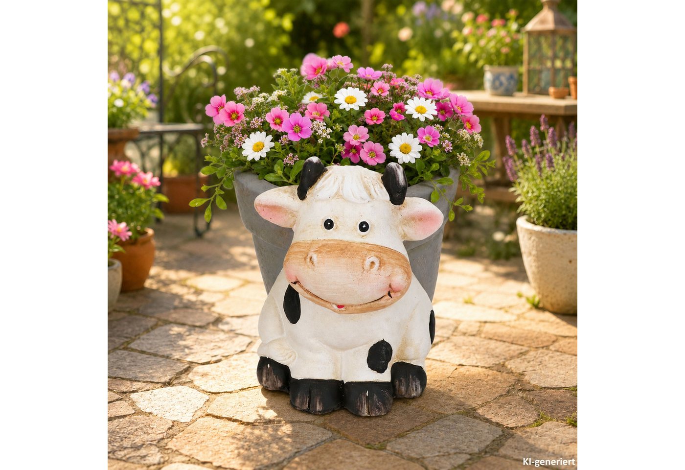 MamboCat Pflanzschale Übertopf Niklas Kuh Blumen Pflanzen Magnesiumoxid innen Ø16cm Garten Bild 3