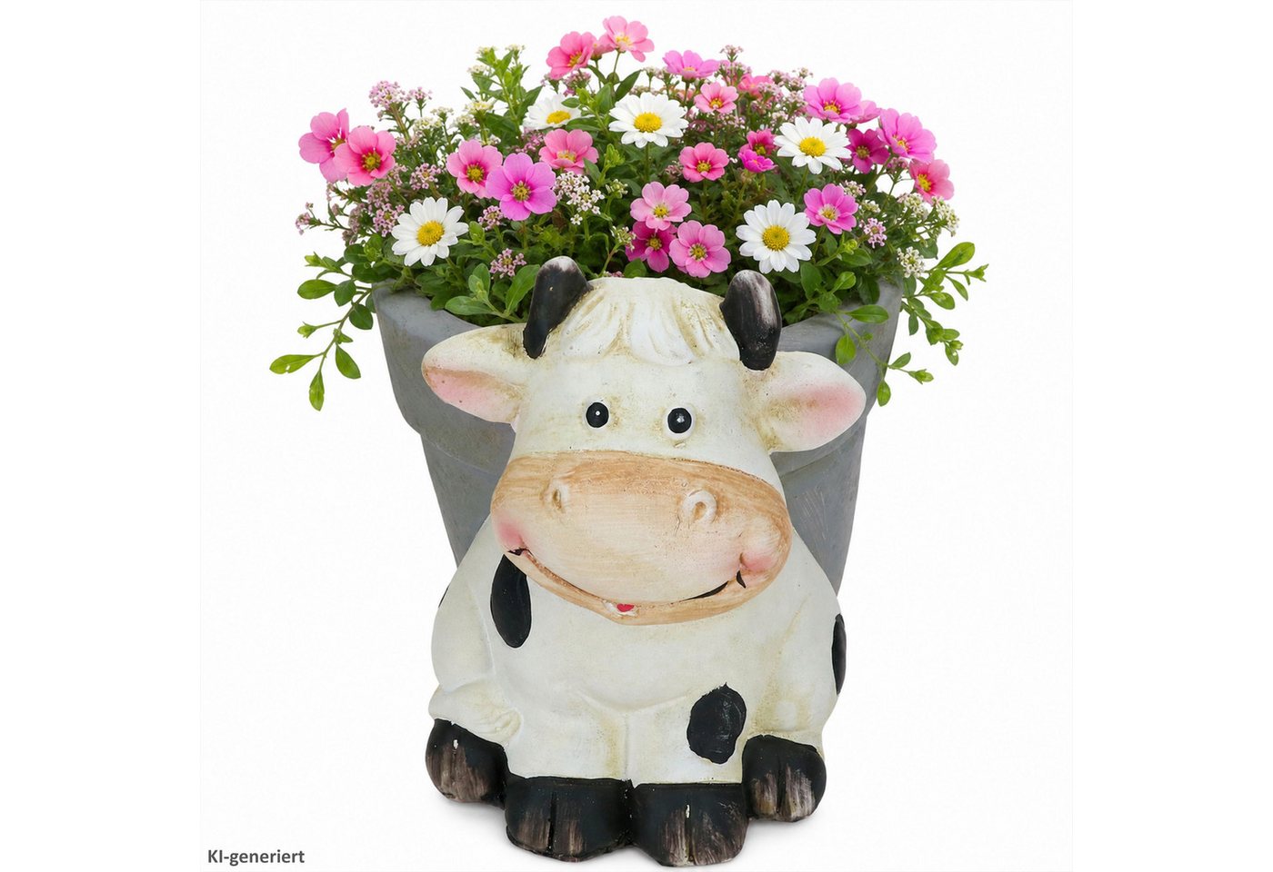 MamboCat Pflanzschale Übertopf Niklas Kuh Blumen Pflanzen Magnesiumoxid innen Ø16cm Garten Bild 4