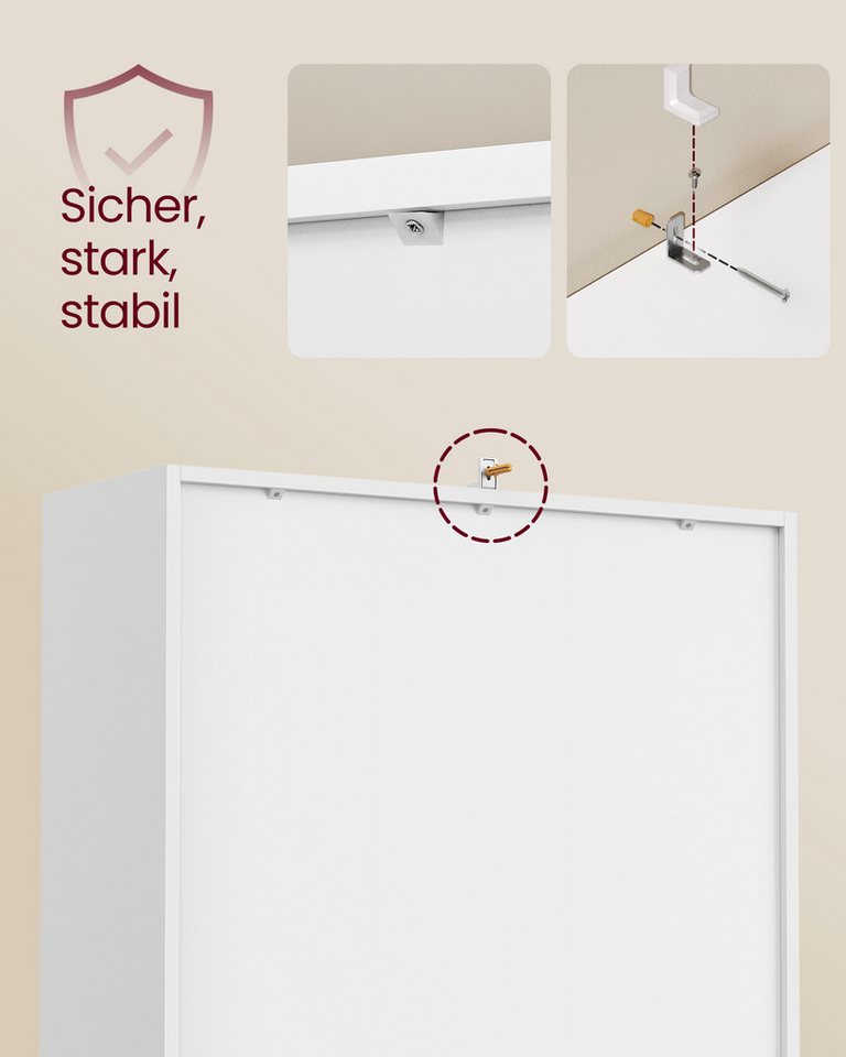 VASAGLE Bücherregal Bücherschrank, Würfelregal, freistehendes Aufbewahrungsregal, mit 4 Fächern, Würfelregal, 66x24x66 cm Bild 5