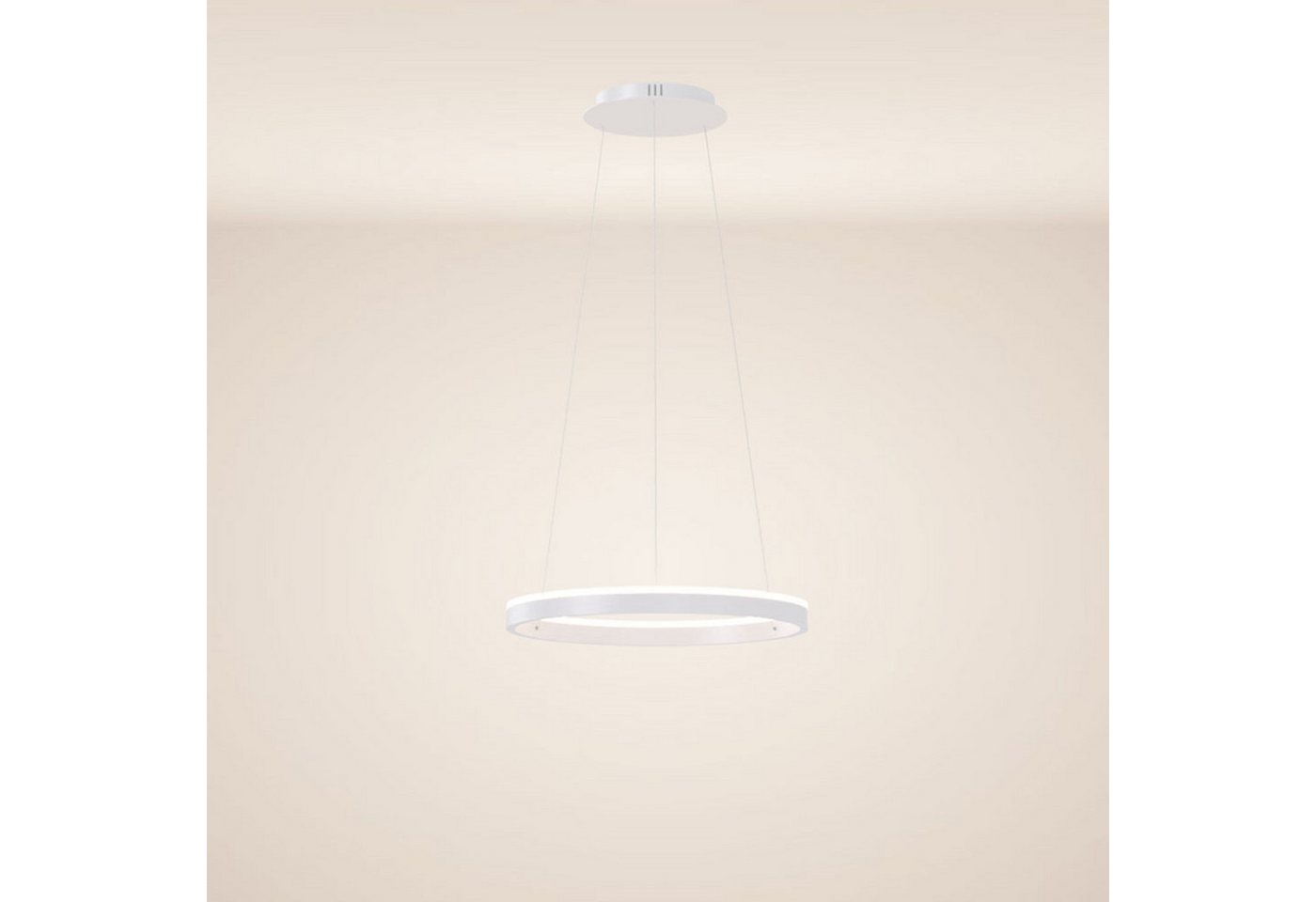 s.luce Pendelleuchte LED Ring Pendelleuchte rund Direkt oder Indirekt Weiß, Warmweiß Bild 5