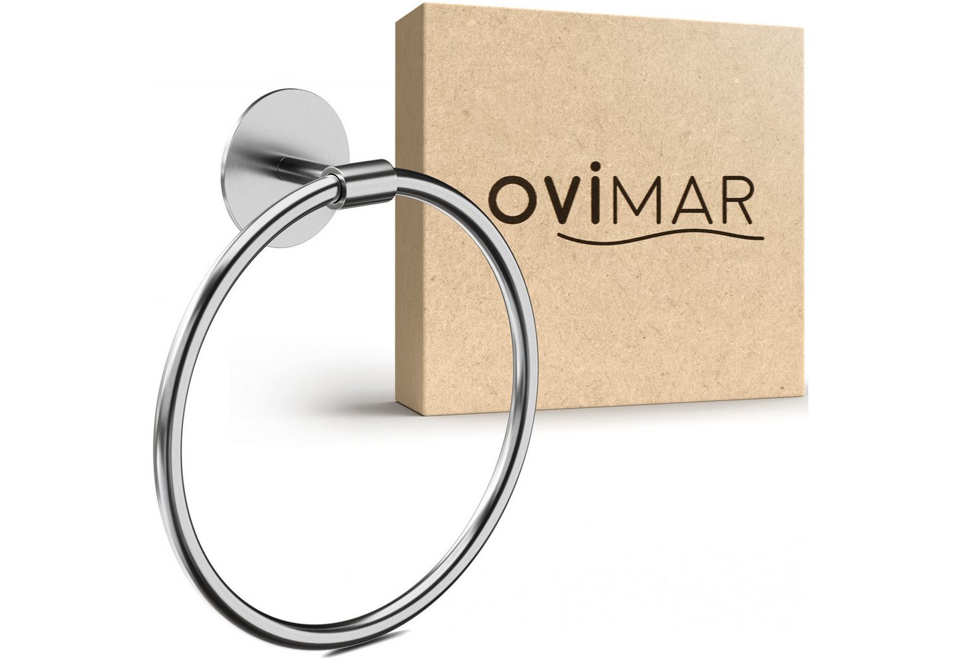 ovimar Handtuchring Bovbjerg, aus Edelstahl in Silber zur Zum Kleben Bild 3
