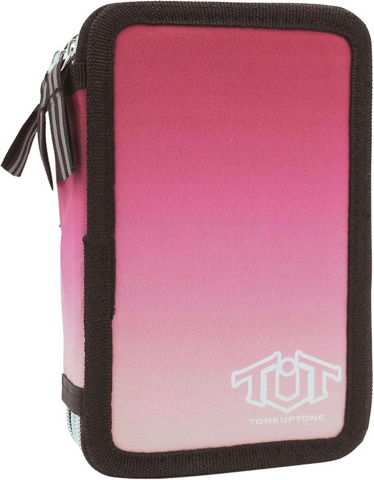 GOLDKIDS Federmäppchen Federtasche Federmappe XXL Schüleretui, (Federtasche Federpenal Schulmäppchen, 1-tlg., ToneUpTone Ombre 3 Fächer 45-teilig), gefüllt inkl Hausaufgabenheft Bild 4