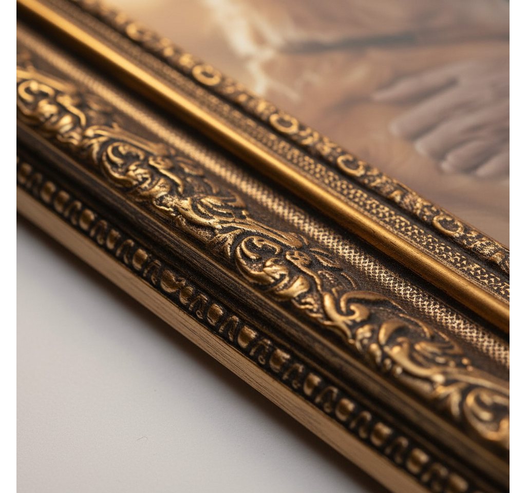 Victor (Zenith) Bilderrahmen Leonardo, Bilderrahmen Gold Braun 10x15 cm, Bilderrahmen A6 Antik Bild 3