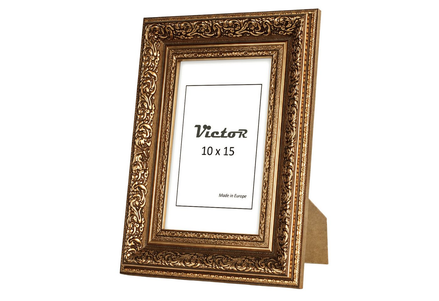 Victor (Zenith) Bilderrahmen Leonardo, Bilderrahmen Gold Braun 10x15 cm, Bilderrahmen A6 Antik Bild 5