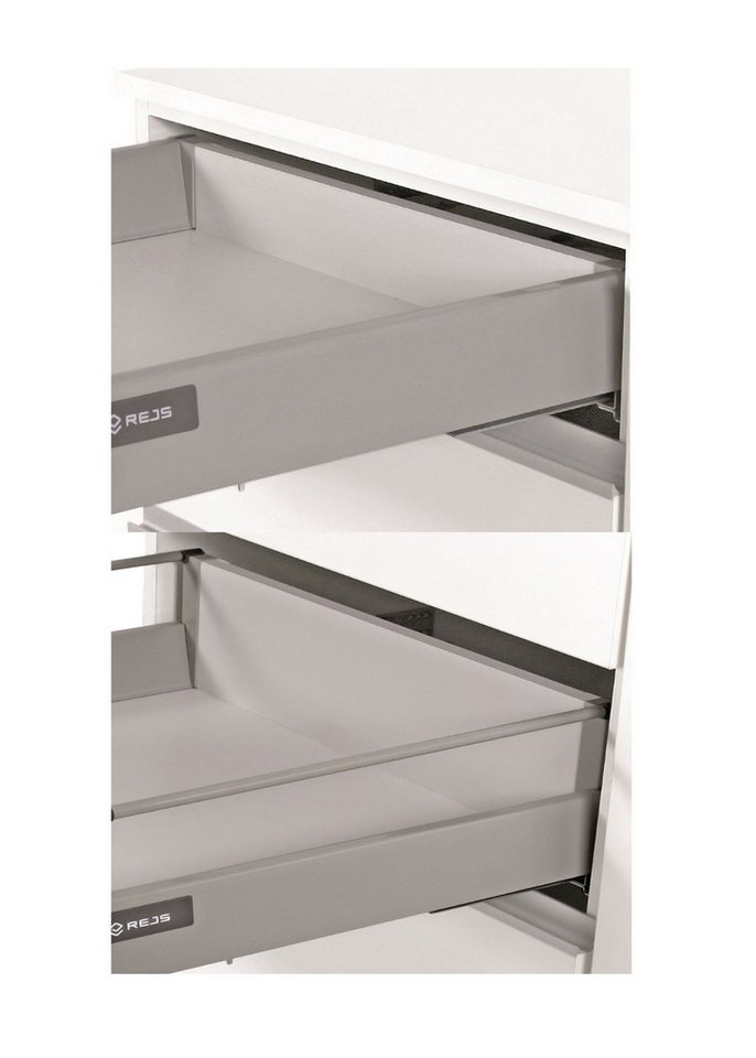 Küchen-Preisbombe Auszugsunterschrank 60 cm Küche ARIA Graphite ultra matt Anti Fingerprint Küchenzeile Bild 4