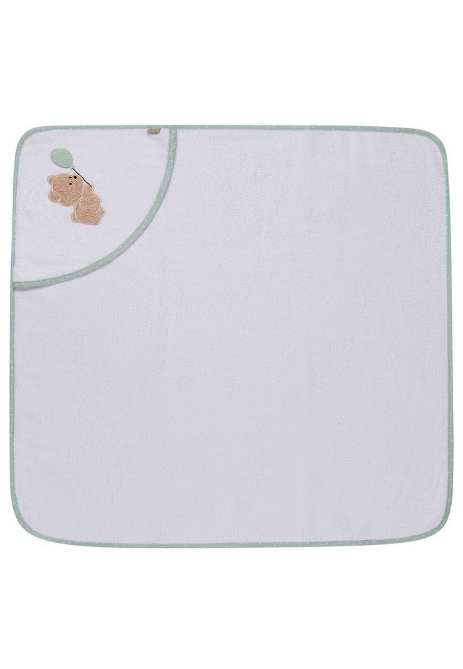 Sterntaler® Badetücher Kapuzenbadetuch 80x80 cm BÄR Bo, Frottee (1-St), Kapuzenbadetuch 80x80cm, aus weichemFrottee, mit süßer Applikation Bild 2