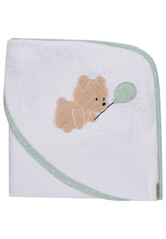 Sterntaler® Badetücher Kapuzenbadetuch 80x80 cm BÄR Bo, Frottee (1-St), Kapuzenbadetuch 80x80cm, aus weichemFrottee, mit süßer Applikation Bild 3