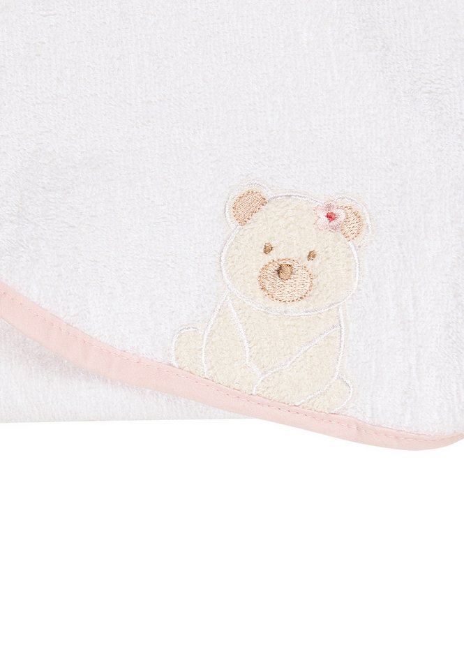 Sterntaler® Badetücher Kapuzenbadetuch 80x80 cm BÄR Betty, Frottee (1-St), Kapuzenbadetuch 80x80cm, aus weichemFrottee, mit süßer Applikation Bild 3