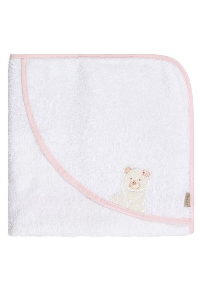 Sterntaler® Badetücher Kapuzenbadetuch 80x80 cm BÄR Betty, Frottee (1-St), Kapuzenbadetuch 80x80cm, aus weichemFrottee, mit süßer Applikation Bild 4