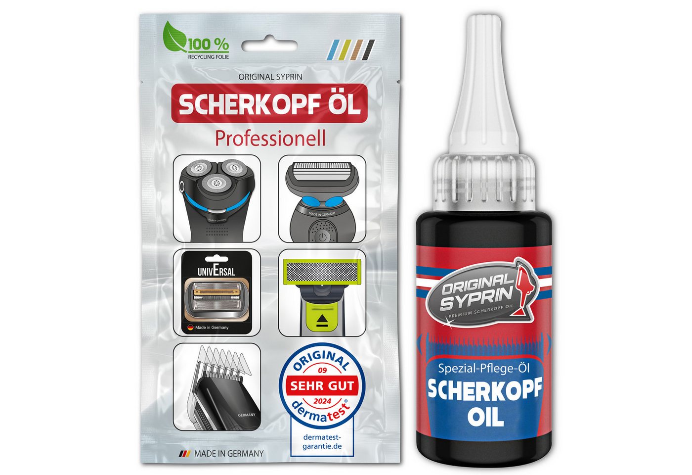 Original Syprin Feinmechaniköl Scherkopf Öl für Haarschneidemaschinen Haarschneider Rasierer Trimmer, 30 ml, (Scherkopf Öl, 1-St., für Haarschneidemaschinen Haarschneider Rasierer Trimmer)
