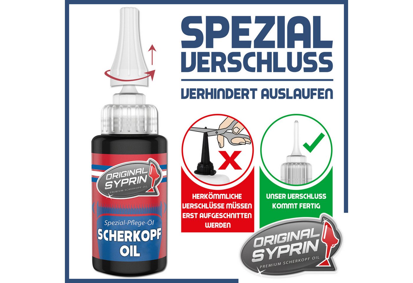 Original Syprin Feinmechaniköl Scherkopf Öl für Haarschneidemaschinen Haarschneider Rasierer Trimmer, 30 ml, (Scherkopf Öl, 1-St., für Haarschneidemaschinen Haarschneider Rasierer Trimmer) Bild 5