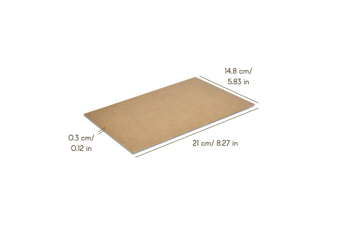 Creative Deco Bastelnaturmaterial A5 MDF Platten 148 x 210 x 3 mm Dünne Holzplatten, (30-tlg) Bild 2