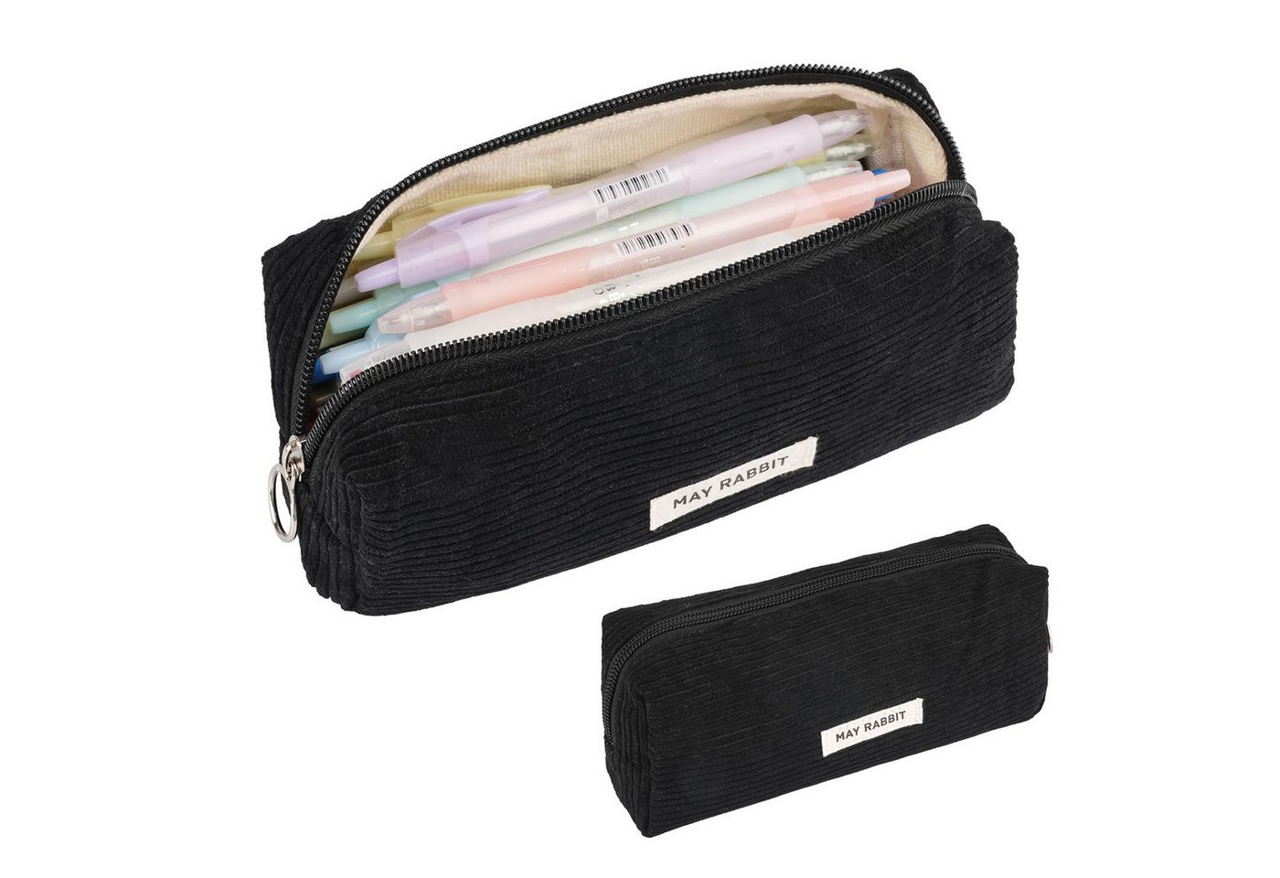 Zaewry Schreibgeräteetui Cord Federmäppchen Groß, Stifteetui für Mädchen & Teenager, (1-tlg), Mäppchen für Schule, Uni & Büro Bild 4
