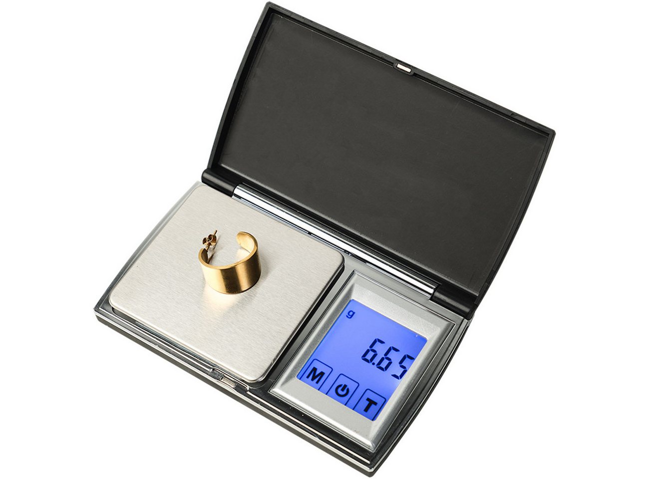 Casativo Feinwaage Digitale Feinwaage (300g/0.01g) mit Touch-Display für Schmuck & Gold, Ideal für Labor, Schmuck, Hobby oder Reise