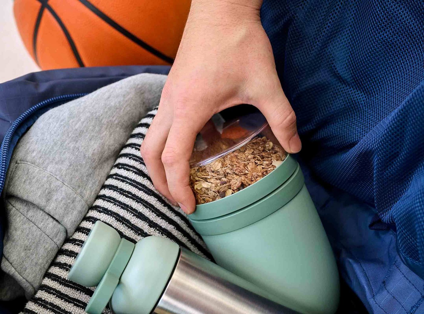 Mepal Lunchbox Ellipse Lunchpot XL 750 ml + 300 ml, Kunststoff, (1-tlg), Spülmaschinengeeignet, Mikrowellenfest Bild 3