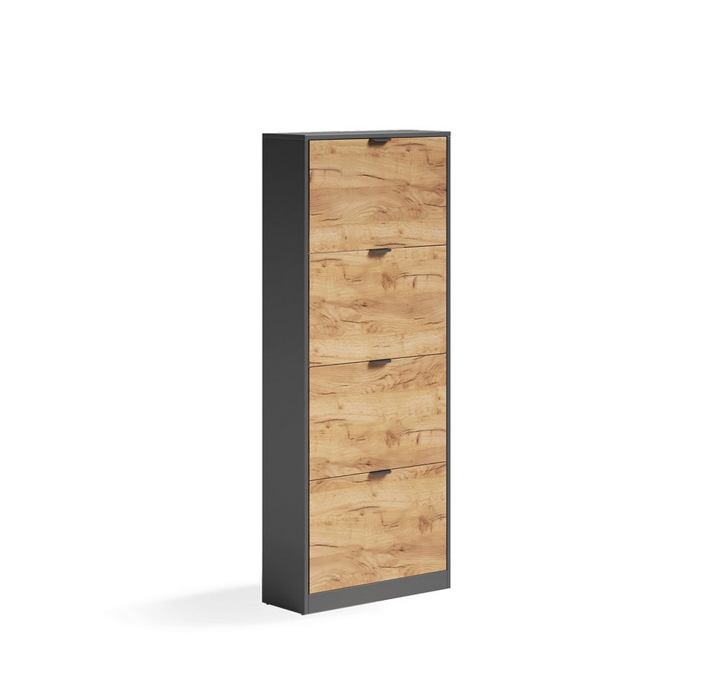 Vicco Schuhkipper Gizmo, Goldkraft Eiche/Anthrazit, 59 x 146.6 cm mit 4 Fächern (1 St) Bild 5