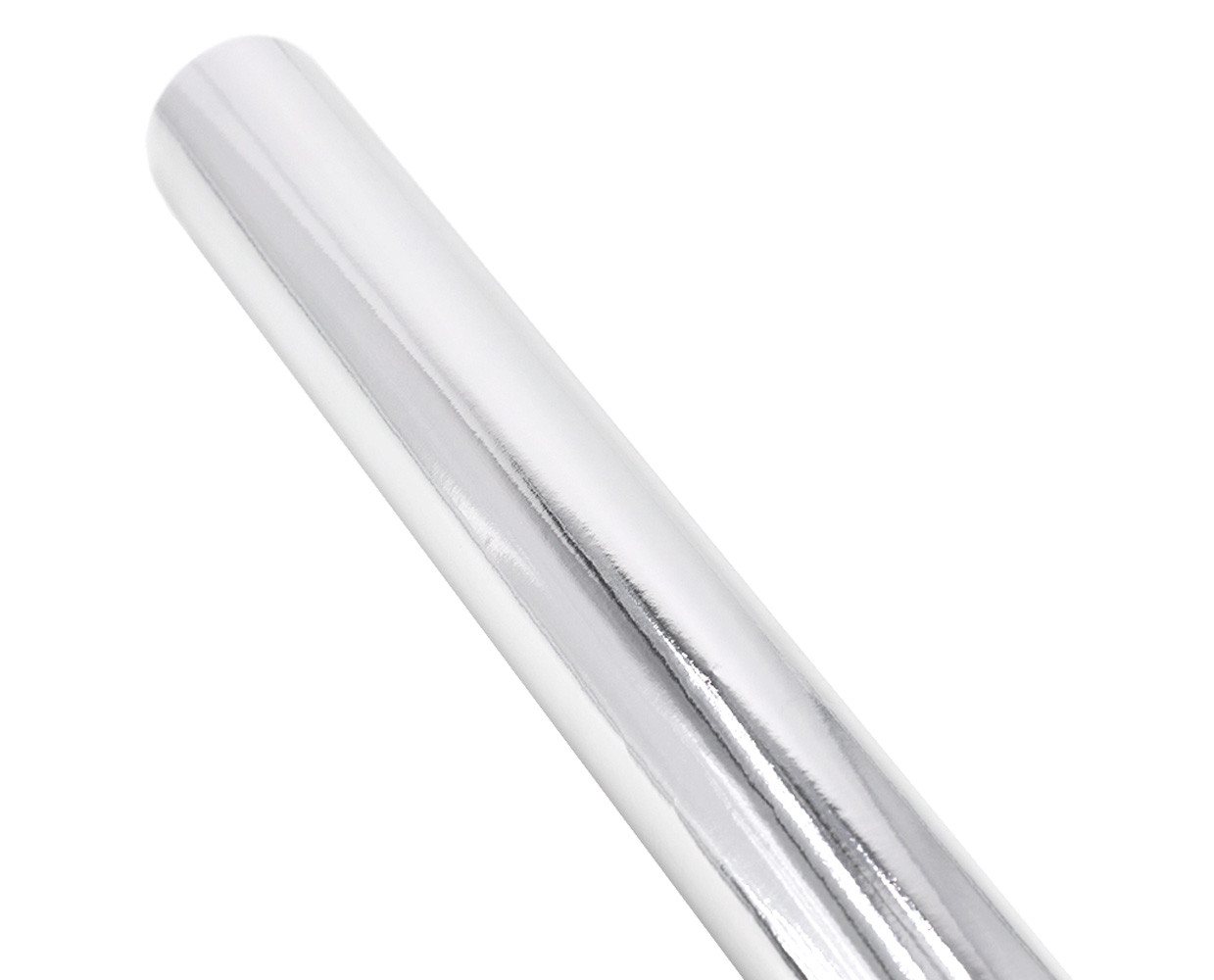 Star Geschenkpapier, Geschenkpapier einfarbig 70cm x 2m Rolle Silber metallic Bild 2