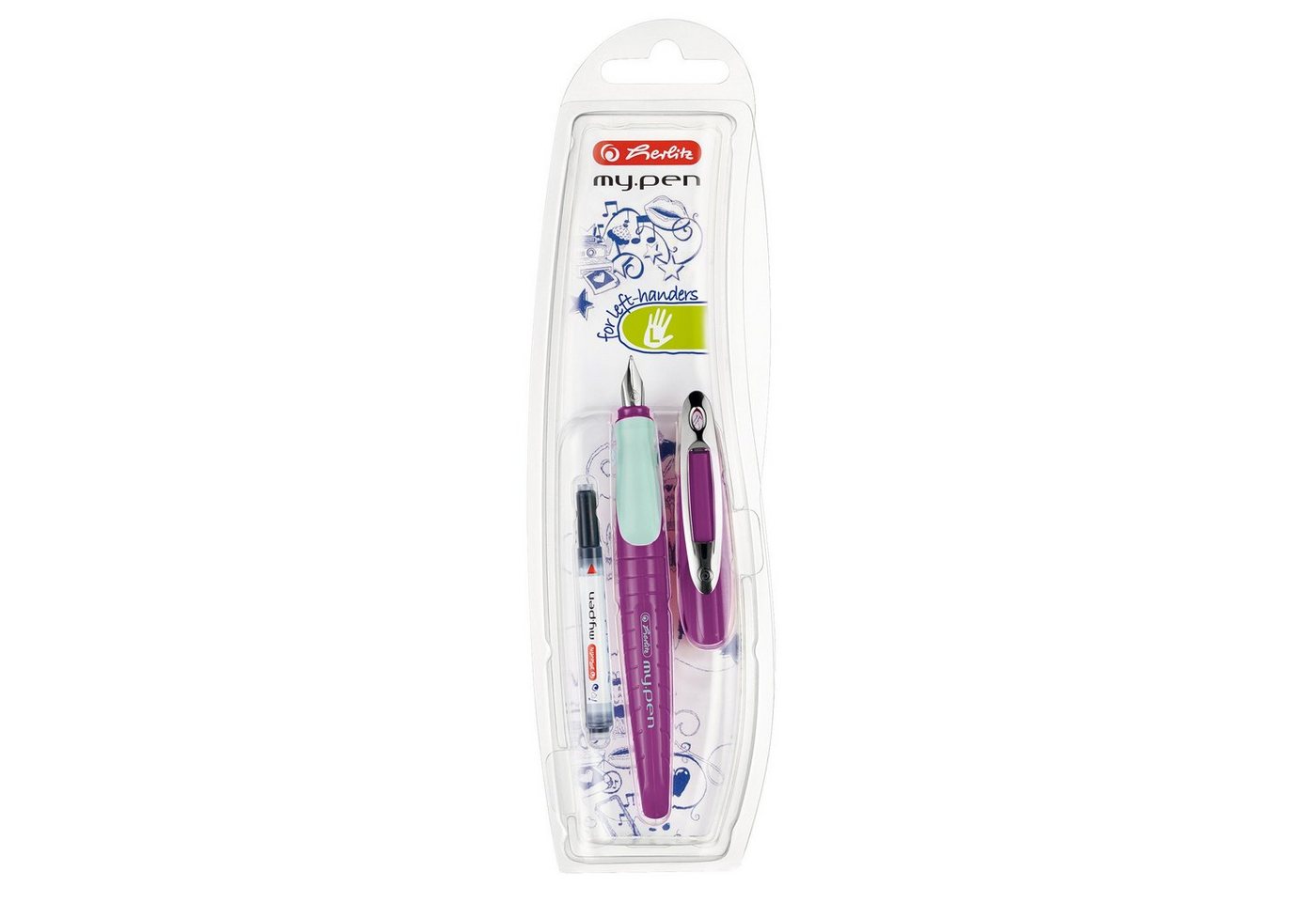 Herlitz Füllhalter Herlitz Füllhalter / Linkshänder-Füller / Farbe: lila/minze