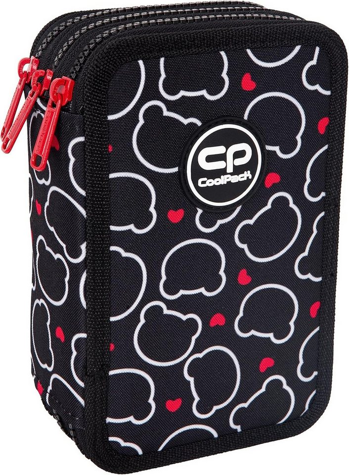 GOLDKIDS Federmäppchen Federtasche 3-fache Federmappe Bear 46-teilig, (gefüllte Schüleretui Stifte und, 1-tlg., Pinsel inkl. Aufgabenheft Federbox Etui), Stiftetasche Schlamper-Etui Schul-Etui Bild 5