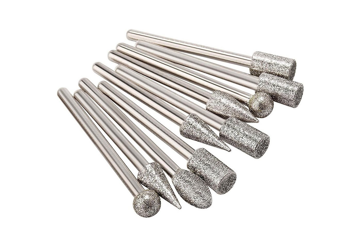 LuxusKollektion Schleifstift Diamant-Fräser-Set 20 Stück Schaft 1/8 Zoll für Gravieren Schleifen Bild 3