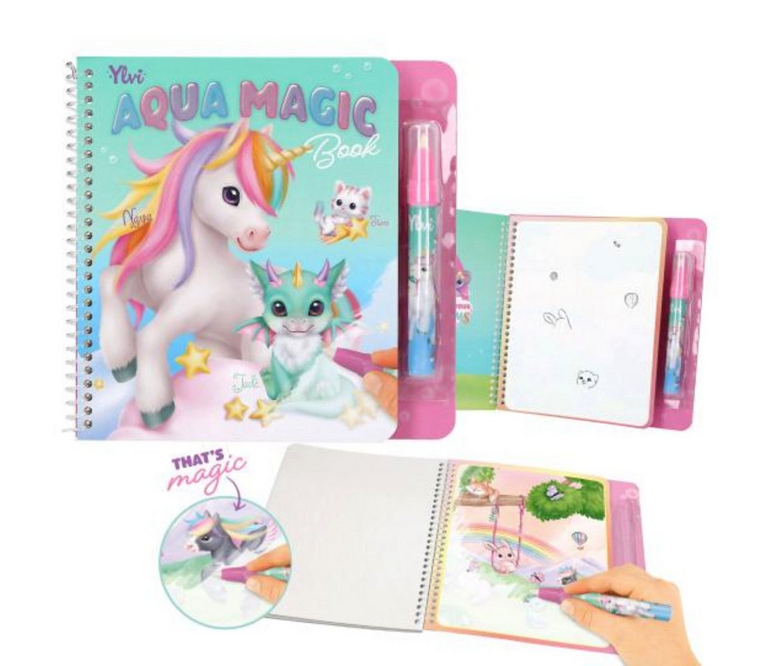 Depesche Malbuch Ylvi Aqua Magic Book - Wassermalbuch wiederverwendbar