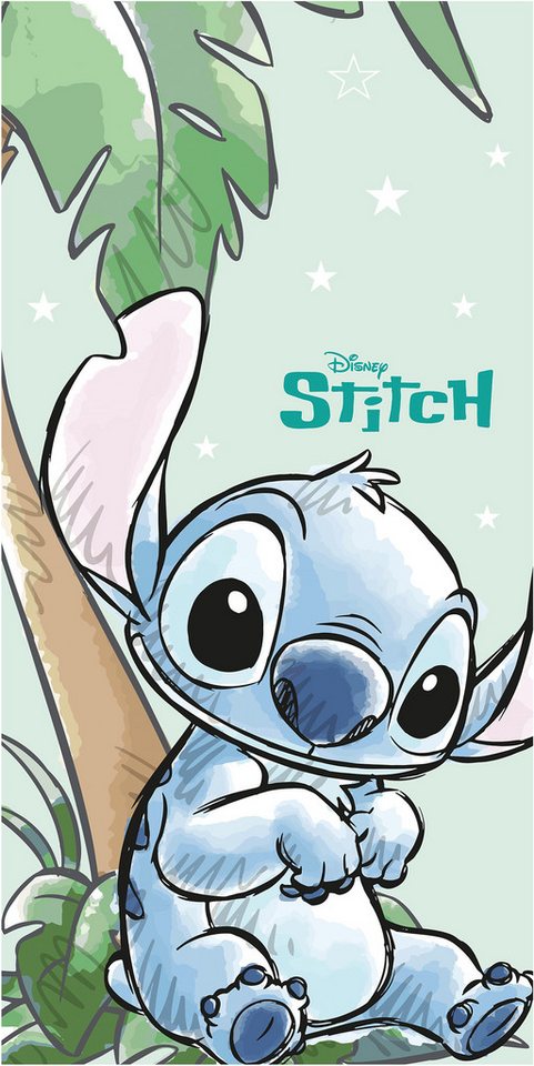 Lilo & Stitch Strandtuch Stripes 100 % Polyester 70 x 140 cm für Bad Strand und Reise