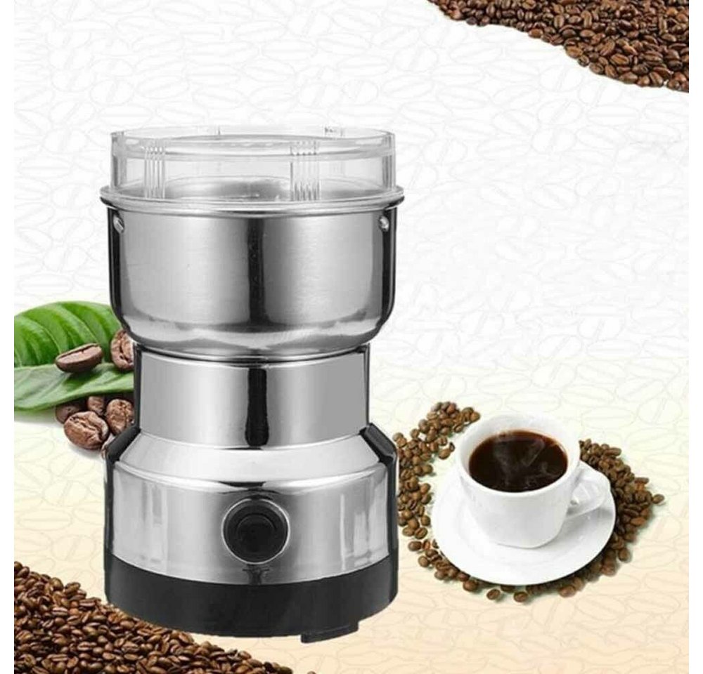 ibettertec Getreidemühle Kaffeemühle Multifunktionale Getreidemühle für den Hausgebrauch Netzkabel, Edelstahlklingen, transparenter Deckel, Ein-Knopf-Bedienung Bild 3