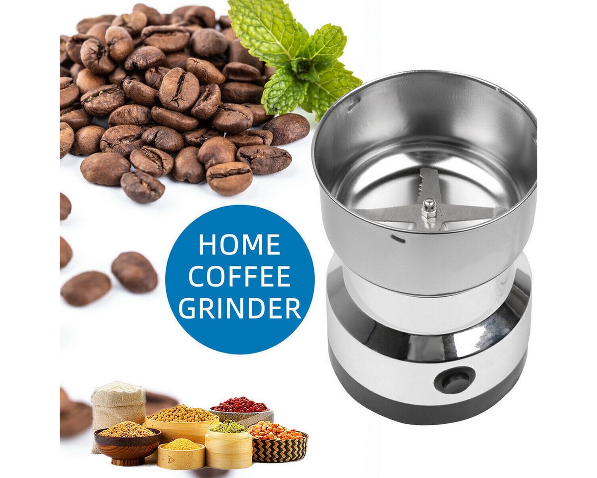 ibettertec Getreidemühle Kaffeemühle Multifunktionale Getreidemühle für den Hausgebrauch Netzkabel, Edelstahlklingen, transparenter Deckel, Ein-Knopf-Bedienung Bild 5