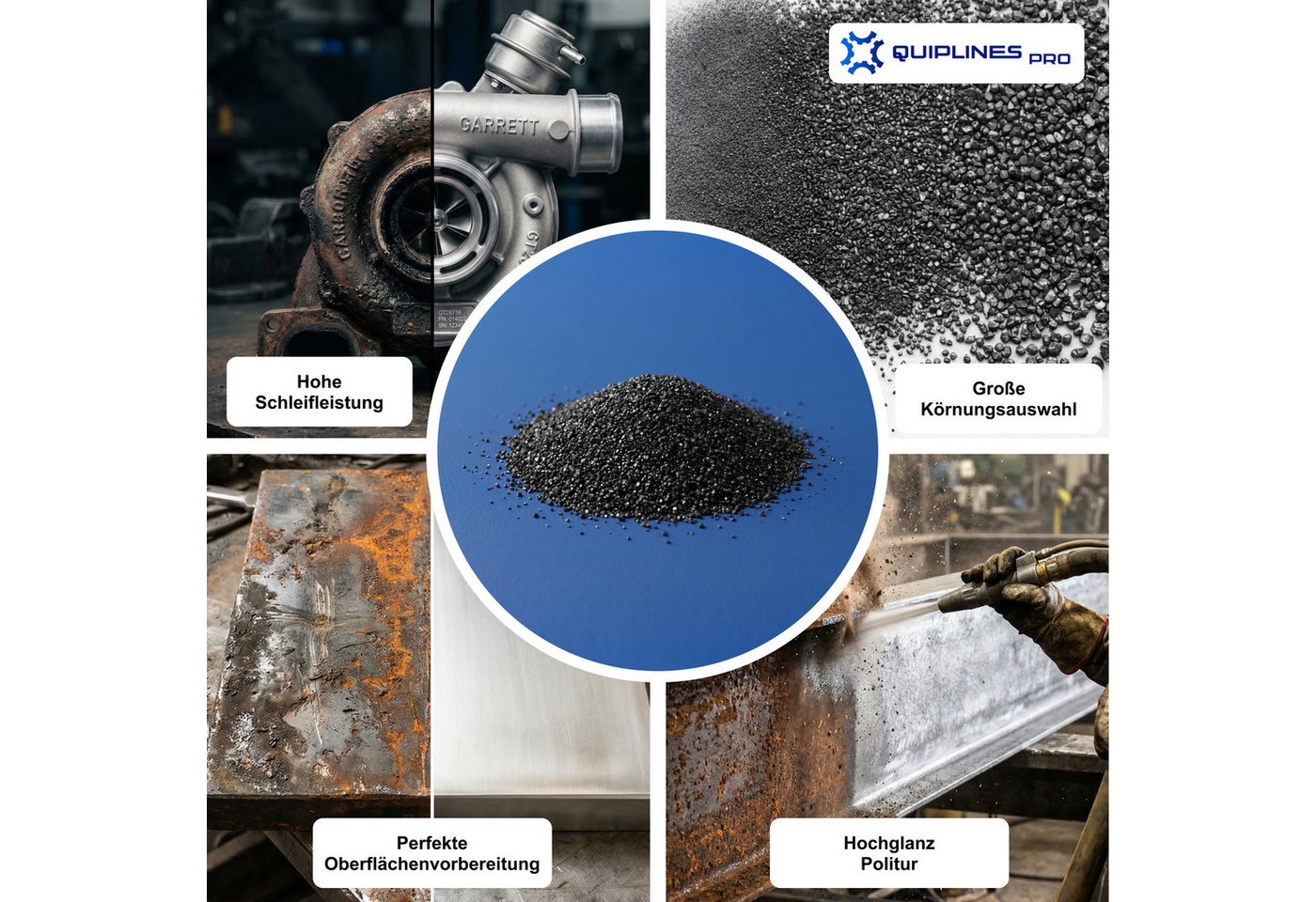 EXIM Welt GmbH Schleifscheibe Siliciumkarbid Pulver 1 kg Silizium Carbid Schleifpulver Schleifmittel