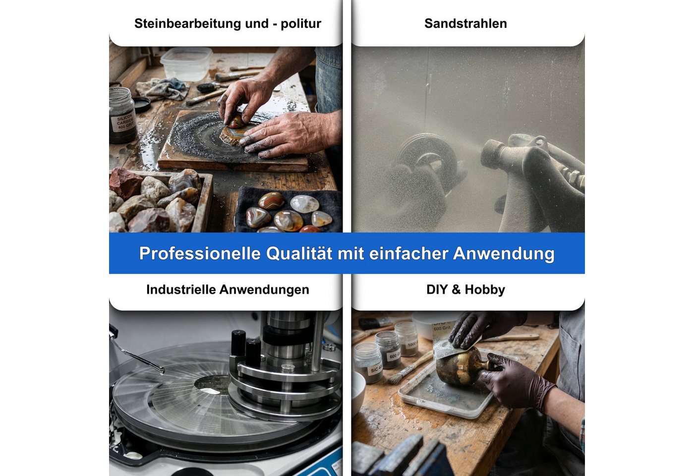 EXIM Welt GmbH Schleifscheibe Siliciumkarbid Pulver 1 kg Silizium Carbid Schleifpulver Schleifmittel Bild 4