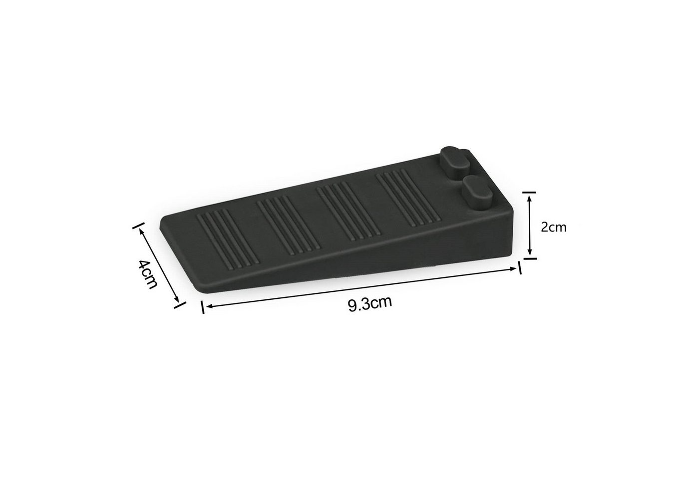 FOUORTUNATE-BEE Türstopper Türstopper Set 5 Stück Höhenverstellbar Gummi Rutschfest Schwarz (5 St), Türkeil Set Balkon Büro Zuhause Windschutz Boden Türstopper Bild 2