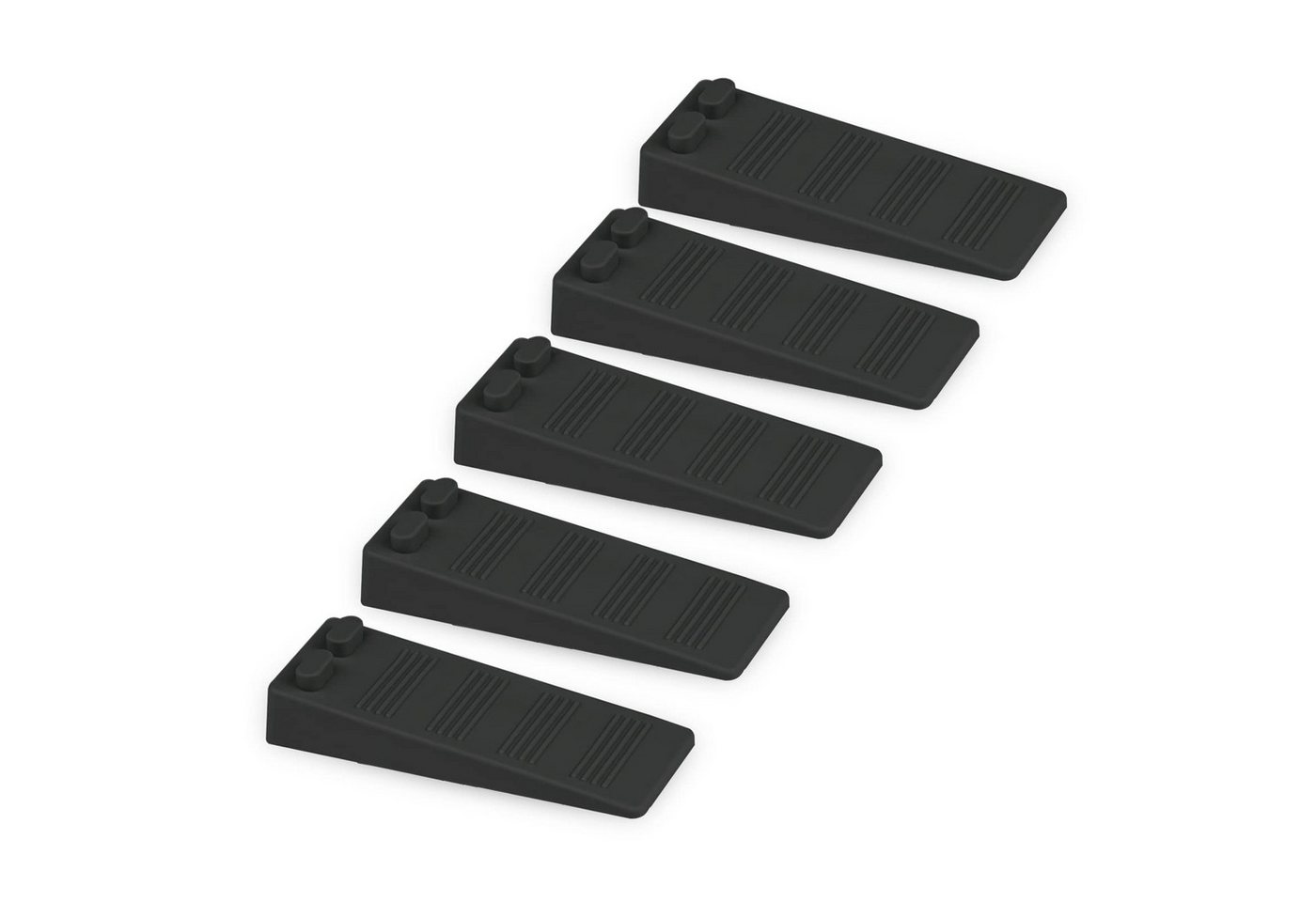 FOUORTUNATE-BEE Türstopper Türstopper Set 5 Stück Höhenverstellbar Gummi Rutschfest Schwarz (5 St), Türkeil Set Balkon Büro Zuhause Windschutz Boden Türstopper Bild 5