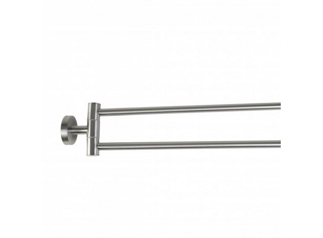 axentia Handtuchhalter aus hochwertigem Edelstahl, 180° schwenkbar, Wandregal für Bad & Gäste WC Bild 5