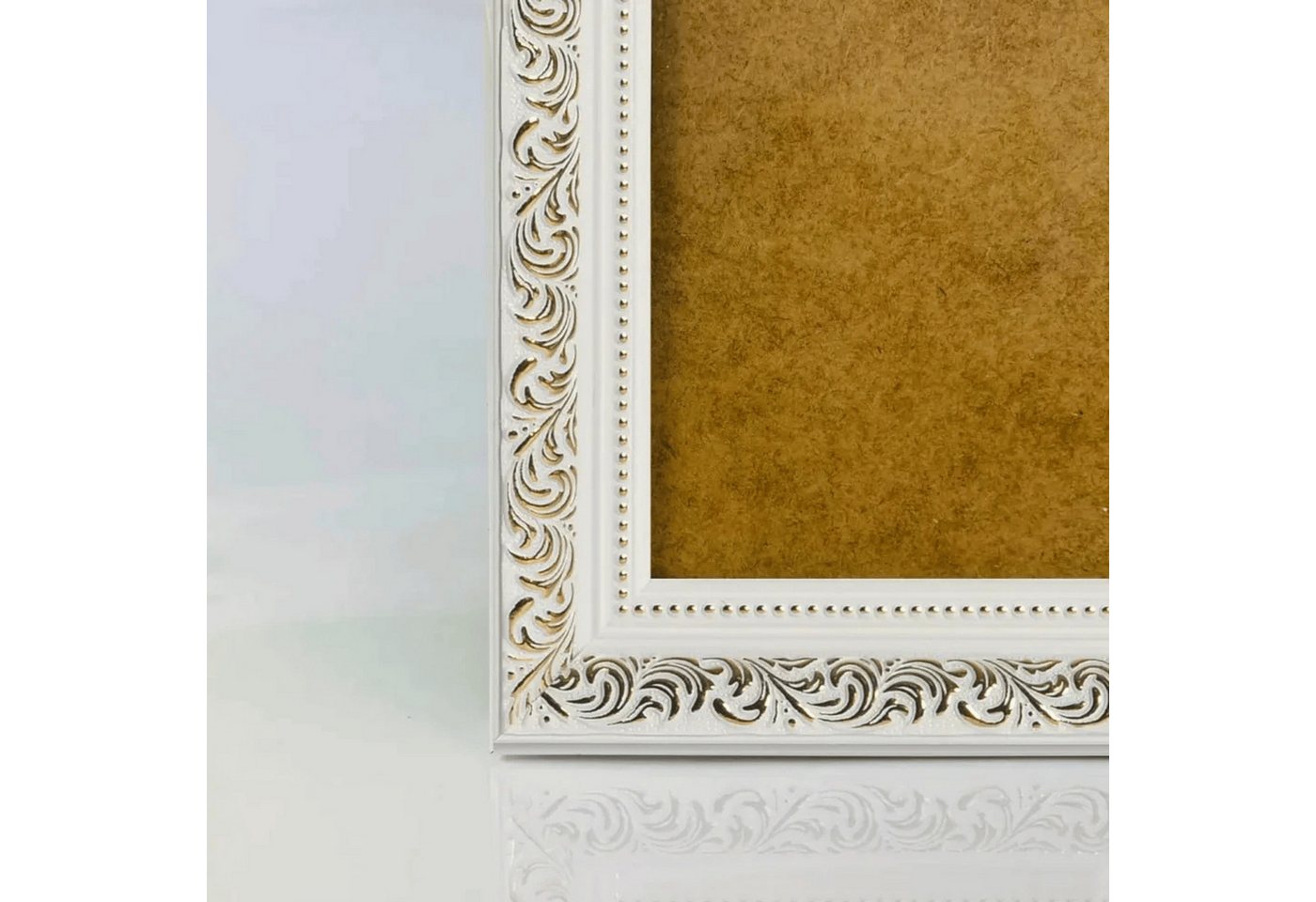 Victor (Zenith) Bilderrahmen Rubens, Bilderrahmen 10x15 cm Weiß Gold, Bilderrahmen A6 Barock, Antik Bild 2
