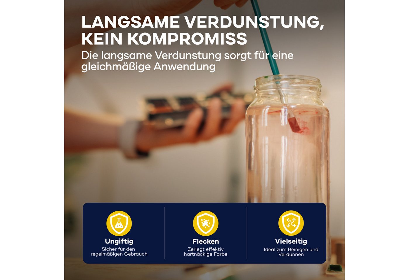 plid Lack Premium Terpentinersatz Universalreiniger Bremsenreiniger, Schnelltrocknend Bild 2